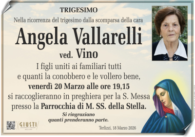 TRIGESIMO con photo a destra