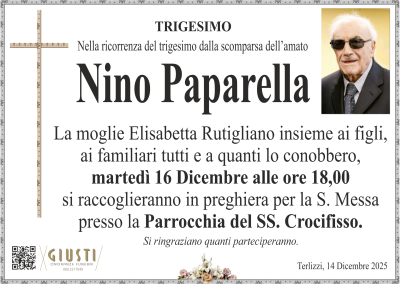 TRIGESIMO con photo a destra