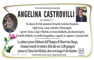 ann. lutto angelina castrovilli