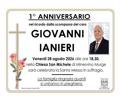 anniversario ianieri giovanni