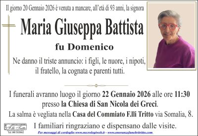 annuncio BATTISTA MARIA G