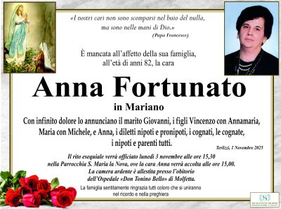 annuncio Fortunto Anna