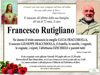 annuncio Francesco Rutigliano LOW