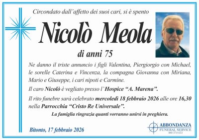 annuncio - Nicolò Meola
