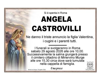 annuncio angela castrovilli