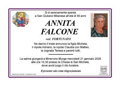 annuncio annita falcone