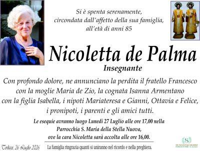 annuncio de Palma Nicoletta