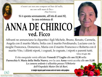 annuncio de chirico anna LOW