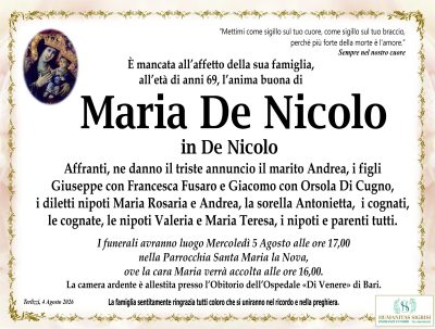 annuncio de nicolo maria