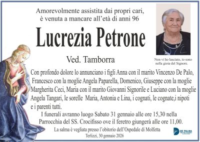 annuncio lucrezia petrone