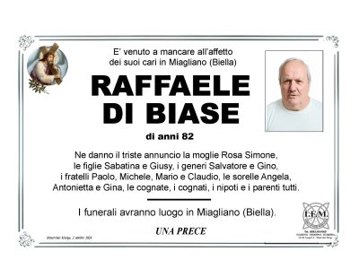 annuncio lutto raffaele di biase