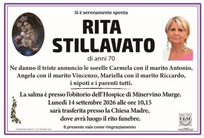 annuncio lutto rita stillavato