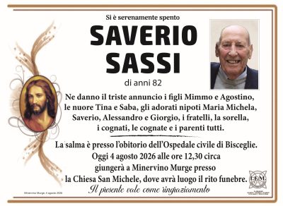 annuncio lutto saverio sassi