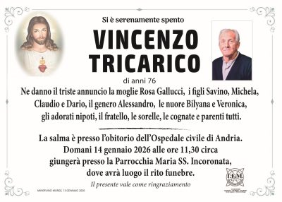 annuncio lutto vincenzo tricarico