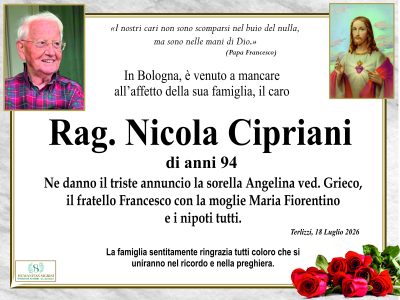 annuncio rag. cipriani nicola bologna TL