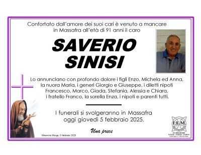 annuncio saverio sinisi