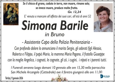annuncio simona barile