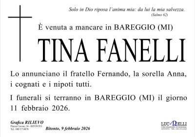 annuncio tina fanelli