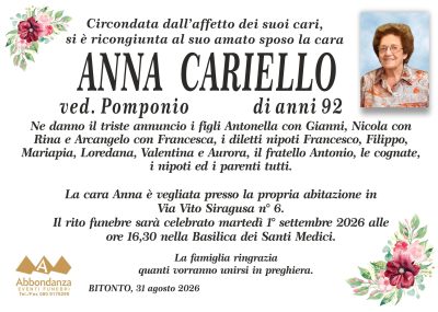 cariello annuncio