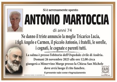lutto antonio martoccia