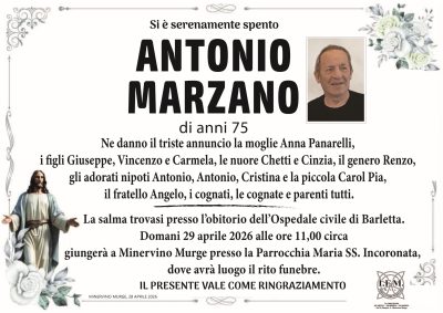 lutto antonio marzano