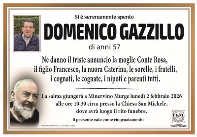 lutto domenico gazzillo