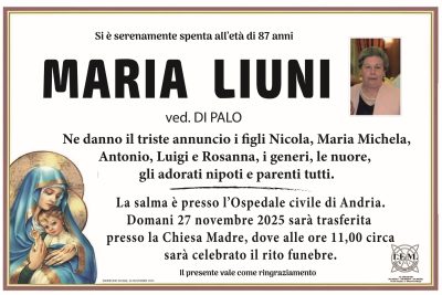 lutto maria liuni