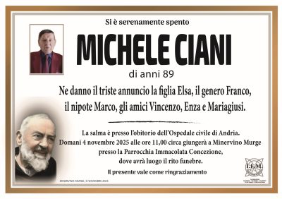 lutto michele ciani