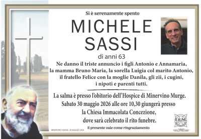 lutto michele sassi