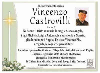lutto vincenzo castrovilli