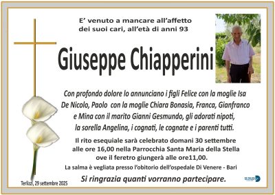 manifesto chiapperini