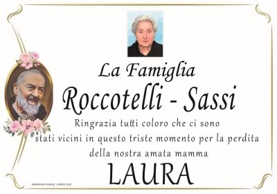 ringraziamento roccotelli sassi