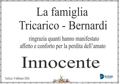 ringraziemto tricarico