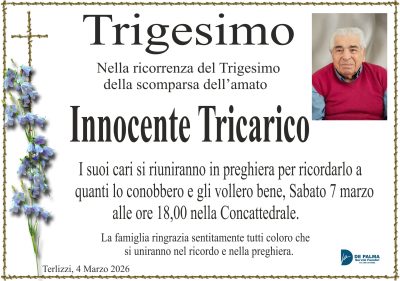 tricarico trigesimo