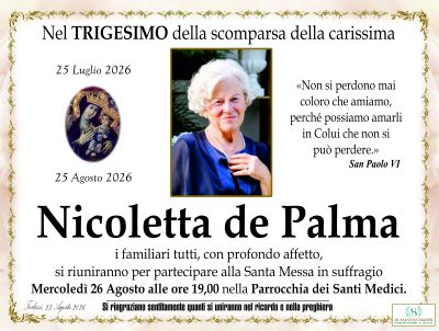 trigesimo de palma nicoletta LOW