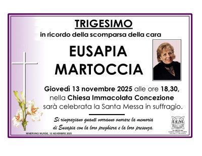 trigesimo eusapia martoccia