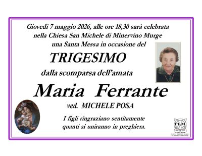 trigesimo maria ferrante