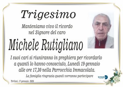 trigesimo michele rutigliano
