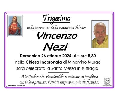 trigesimo vincenzo nezi